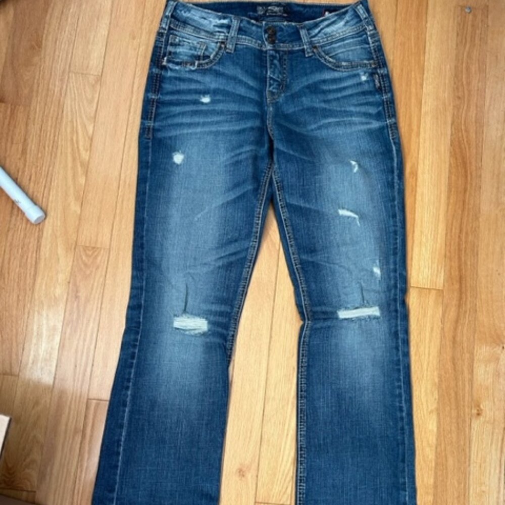 Silver Jeans (Suki Midrise, Slim Boot Cut) Size 29m Blue